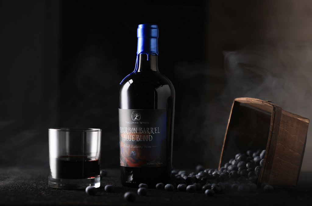 Tanglewood Winery’s 2023 Bourbon Barrel Blue Blood