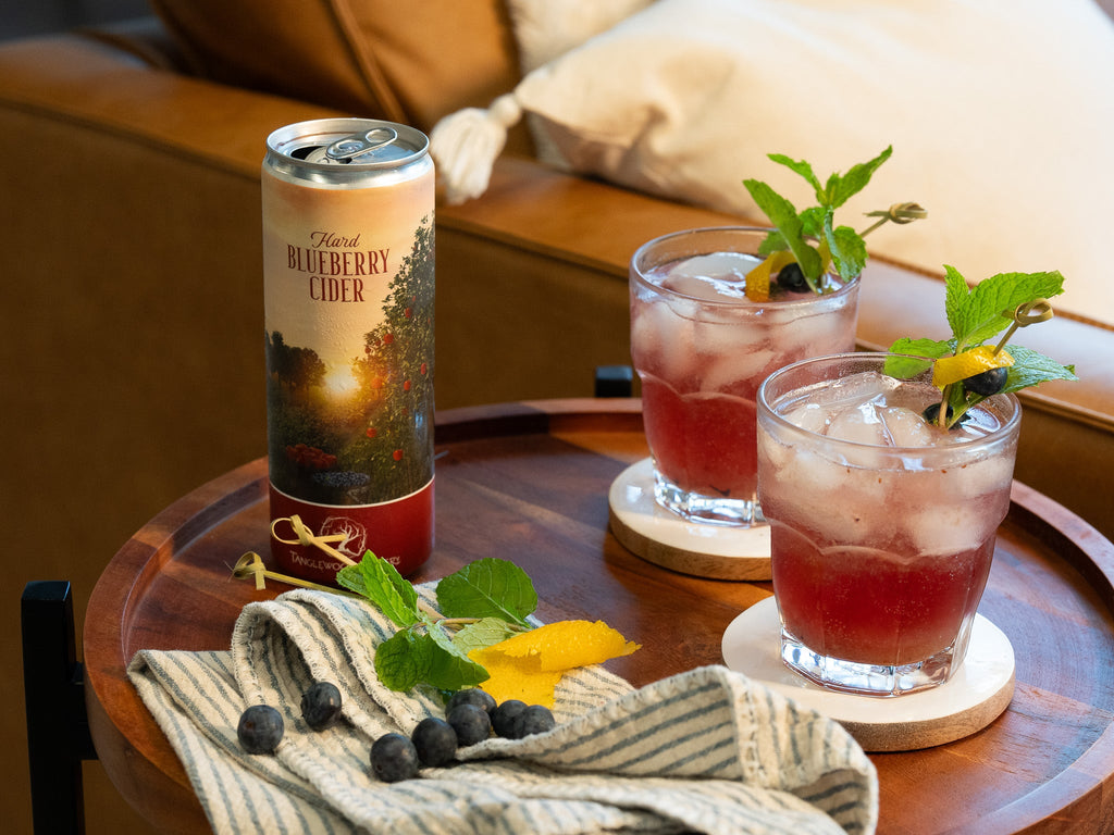 Blue Raspberry Hard Cider Try Our New Tanglewood Blueberry Fizz Cider Cocktail Recipe ...