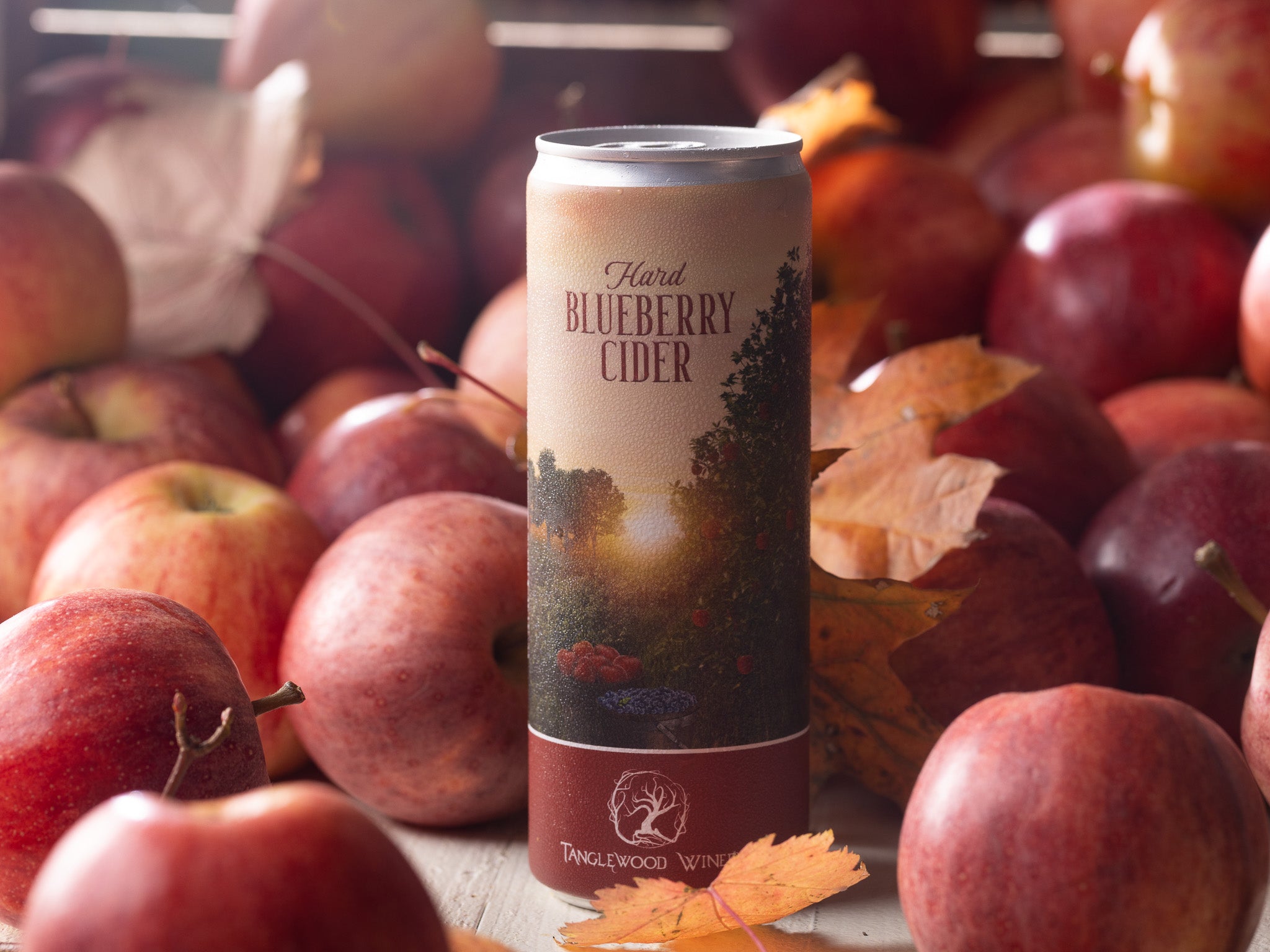 Blue Raspberry Hard Cider Hard Blueberry Cider - 6 Pack β Tanglewood Winery